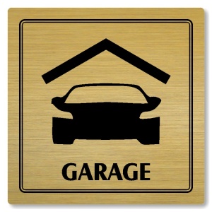 Garage, 118x118mm, zlatá, Utah